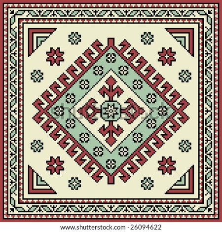 This pattern is taken from rug van nice background