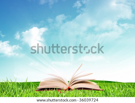 A nice book under a blue sky