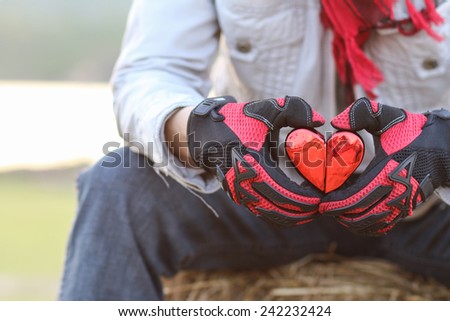 heart in hand waiting my love