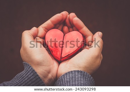 heart in hand still life