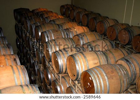 Interior of a winery in Sonoma, California