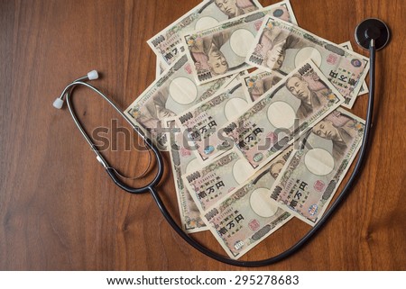 Stethoscope end ten thousands japanese yen