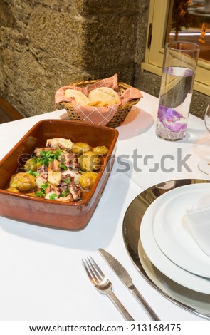 Traditional Portuguese Food, Lagareiro Octopus