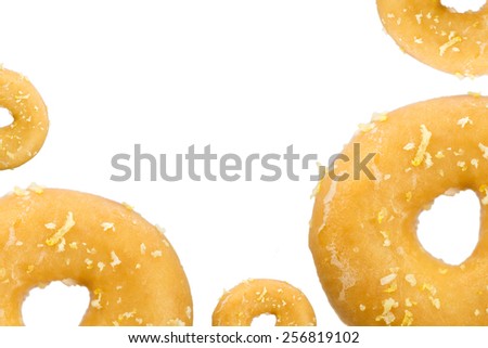 Donuts with Lemon Zest, border background