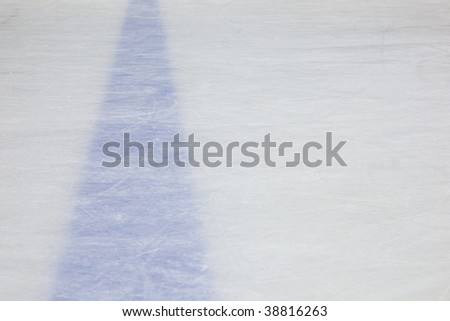 Hockey Rink Blue Line