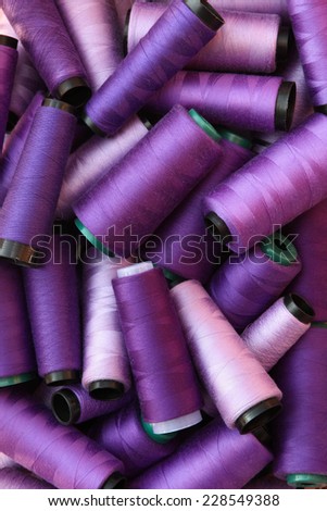 colorful threads in purple tone