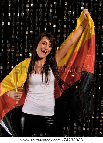 fan wit german flag