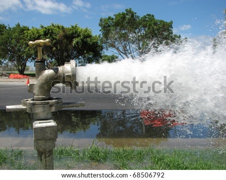 Flushing Water Pipes