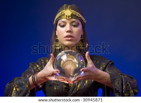 Fortune-teller with Crystal Ball