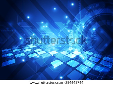 vector digital technology concept, abstract background