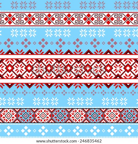 Seamless background, winter contrast tracery, New Year and Merry Christmas design, Nordic pattern