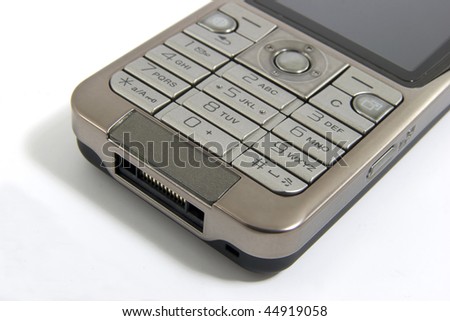 Mobile phone keypads isolated on white background