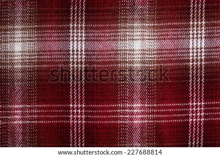 Red and White square textile Pattern. Cowboy and lumberjack style