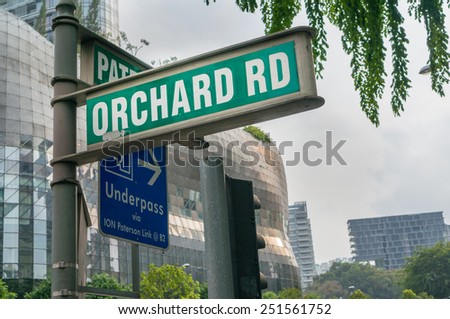 SINGAPORE, SINGAPORE - JANUARY 24: Orchard road on Jan 24, 2015 in Singapore. It is a 2.2 kilometer long boulevard that is the retail and entertainment hub of Singapore.