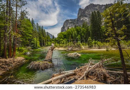 Kings river in Sequoia and Kings canyon national park, California.