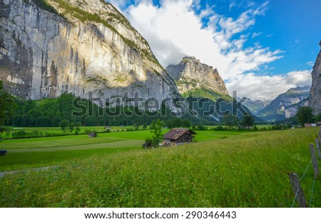 Lauterbrunnen valley, Switzerland.