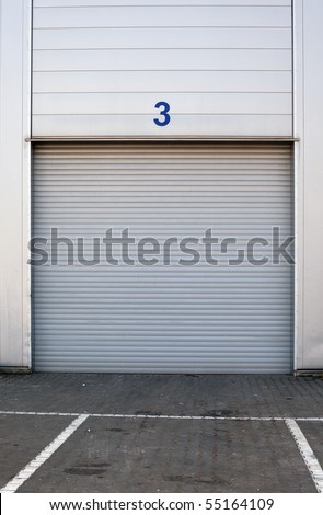 white new metal garages gate