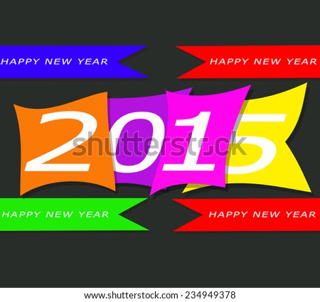 happy new year 2015 card