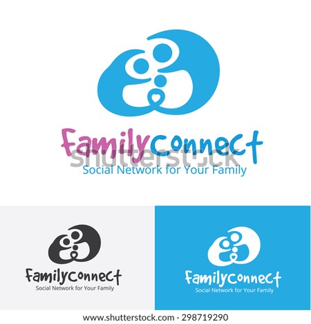 Family Connect,family logo,baby,people,charity,communication,social,human logo