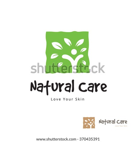 Natural Care logo,Vector logo template
