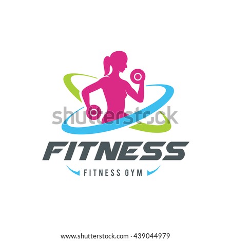 Women Fitness logo,Gym logo,women logo,sport logo,vector logo template.