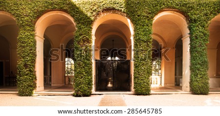 ROME, ITALY - OCTOBER 01, 2013: A view of the exibitation space of the art show \