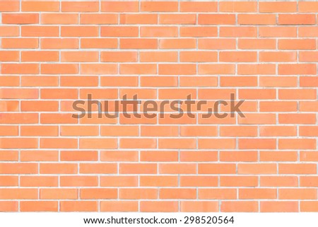 Brick wall texture patterned background in natural red brown color tone: Grunge masonry brick work wall detailed pattern textured backdrop