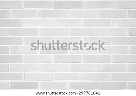 Brick wall texture pattern background in natural light white grey color tone: Masonry brick work wall detail textured backdrop