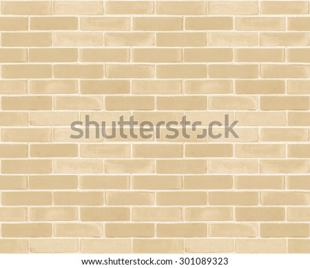 Seamless design vintage style yellow beige cream tone brick wall detailed pattern textured background: Seamless retro grungy brickwork masonry detail backdrop in light creme brown color tone