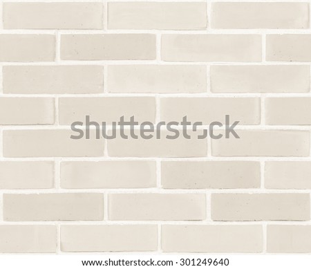 Seamless design vintage style beige cream tone brick wall detailed pattern textured background: Seamless retro grungy brickwork masonry detail backdrop in light white creme brown color tone