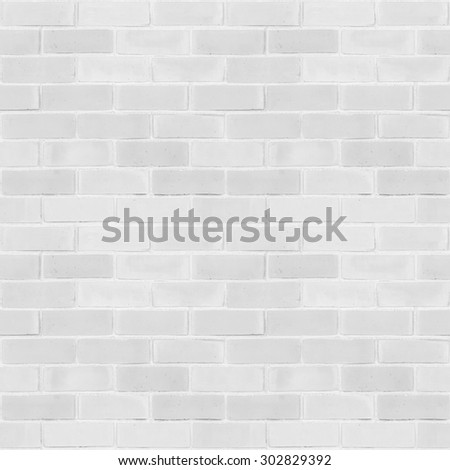 Seamless design vintage style light white grey tone brick wall detailed pattern textured  background: Seamless retro grungy brickwork masonry detail square backdrop in white gray color tone