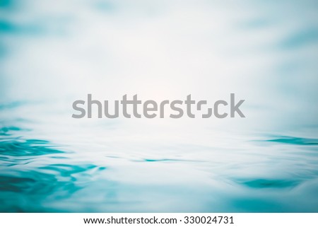 Blurred abstract background of wavy water in cool cyan turquoise blue green vintage color tone with vignette: Blurry natural aqua soft pattern conceptual textured backdrop for spa and creative concept