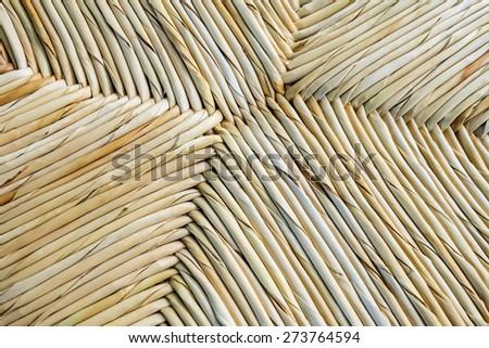 Weave pattern rattan background.Woven rattan with natural patter
