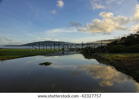 stock photo Beautiful scenery in the heart of the Amazon marshes Kaw in 