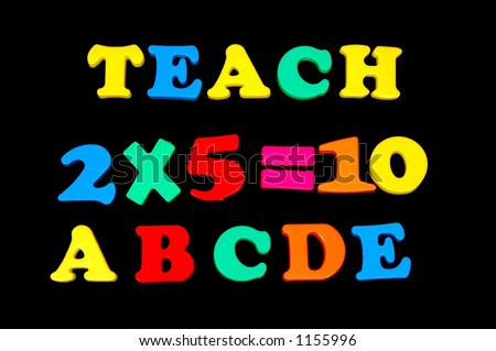 Toy Letters and Numbers - Teaching