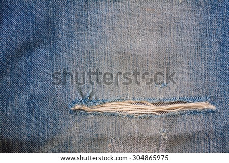 Shabby Blue Jeans Background
