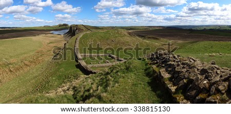 Hadrian's wall near Steel Cragg