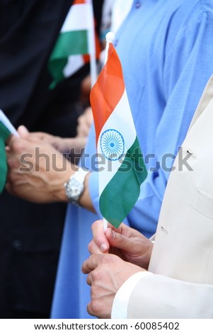 WARSAW, POLAND - AUGUST 15: Indians live in Poland celebrate Vande Mataram - Indian independence movement on August 15, 2010 in Warsaw, Poland.