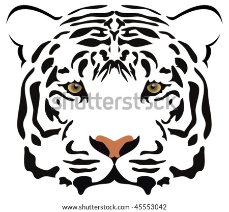 Tiger Head Silhouette