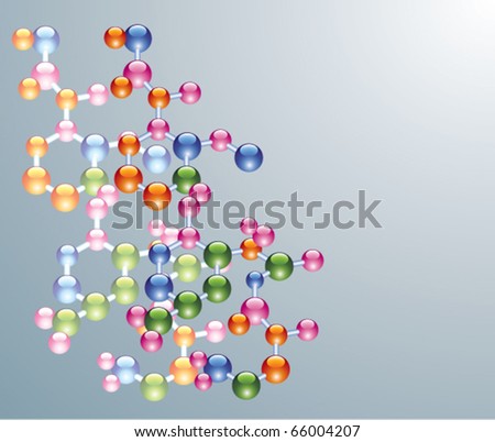 Vector Abstract Molecule Background - 66004207 : Shutterstock