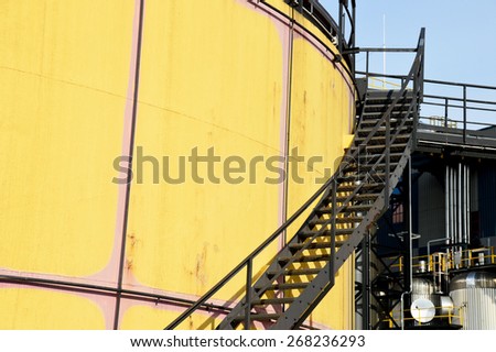 Industrial Plant with iron Stairs