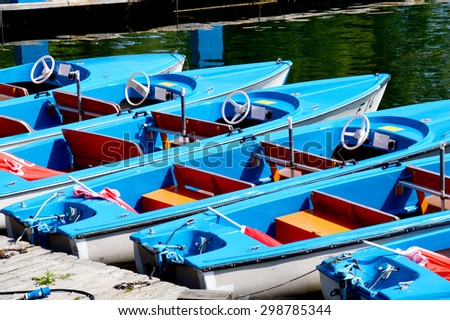 Electric Boats on a Loading Point