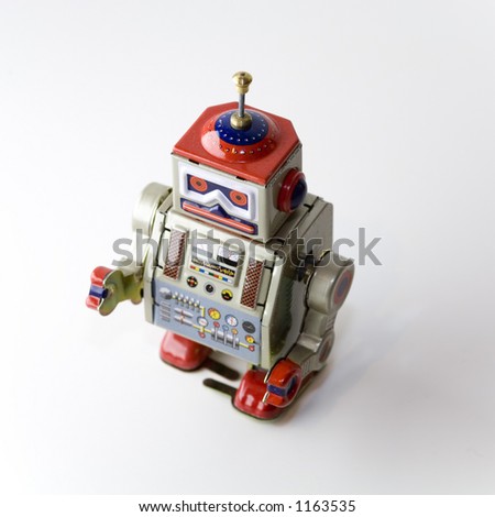 collectable clockwork robot toy