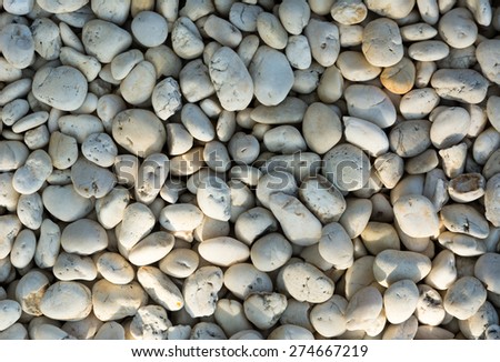 Crushed rock Different shapes,Small naturally white rock pebbles background
