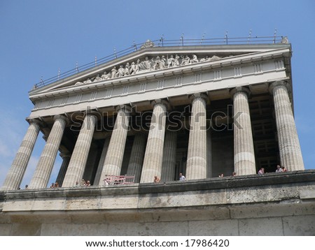 Walhalla Temple - German Hall Of Fame At Danube River Near ... Walhalla Temple - German Hall Of Fame At Danube River Near ...