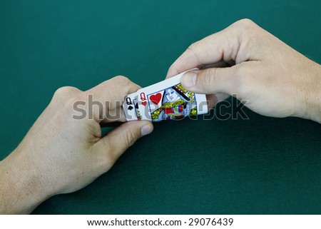 Pocket queens, pair of queens, \'ladies\', \'Siegfried & Roy\'. Premium starting hand in Texas Hold\'em poker.