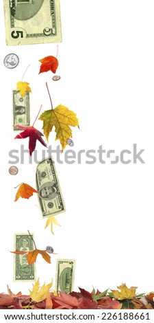 autumn leaves falling / prices too apparently / the falling prices