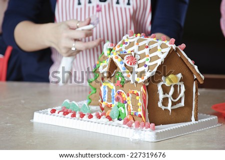 a gingerbread house / perhaps you didn't hear me / a gingerbread house