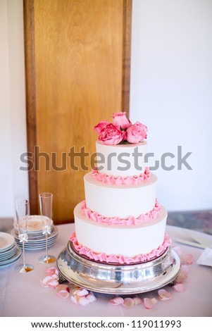 Pink Tiered Cake