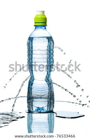 pictures of water bottles. Proof water bottle is leaking,